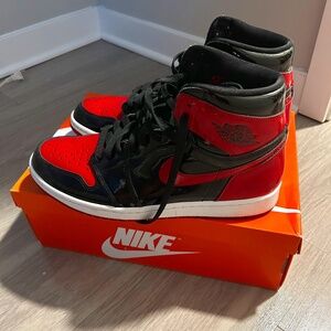 air Jordan 1 retro BRED PATENT LEATHER SZ11